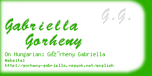 gabriella gorheny business card